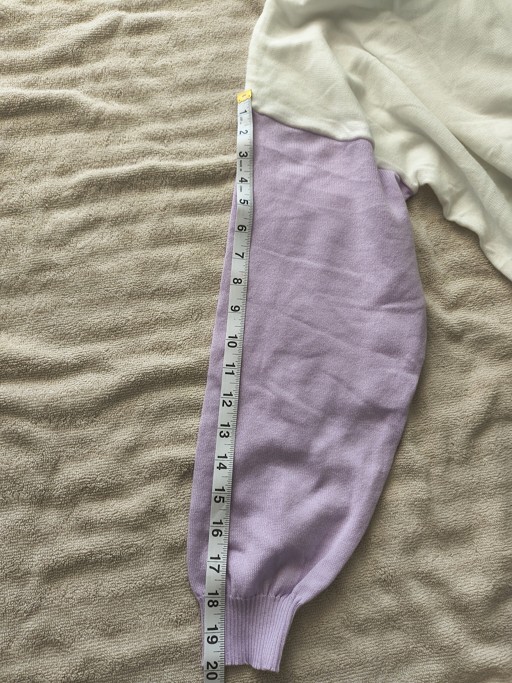 Makeover Essentials Hooded Button-Front Cardigan in Cream & Lavender - Picture 6 of 9